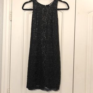 LAVENDER BROWN BLACK SEQUIN MINI TANK DRESS sz XS